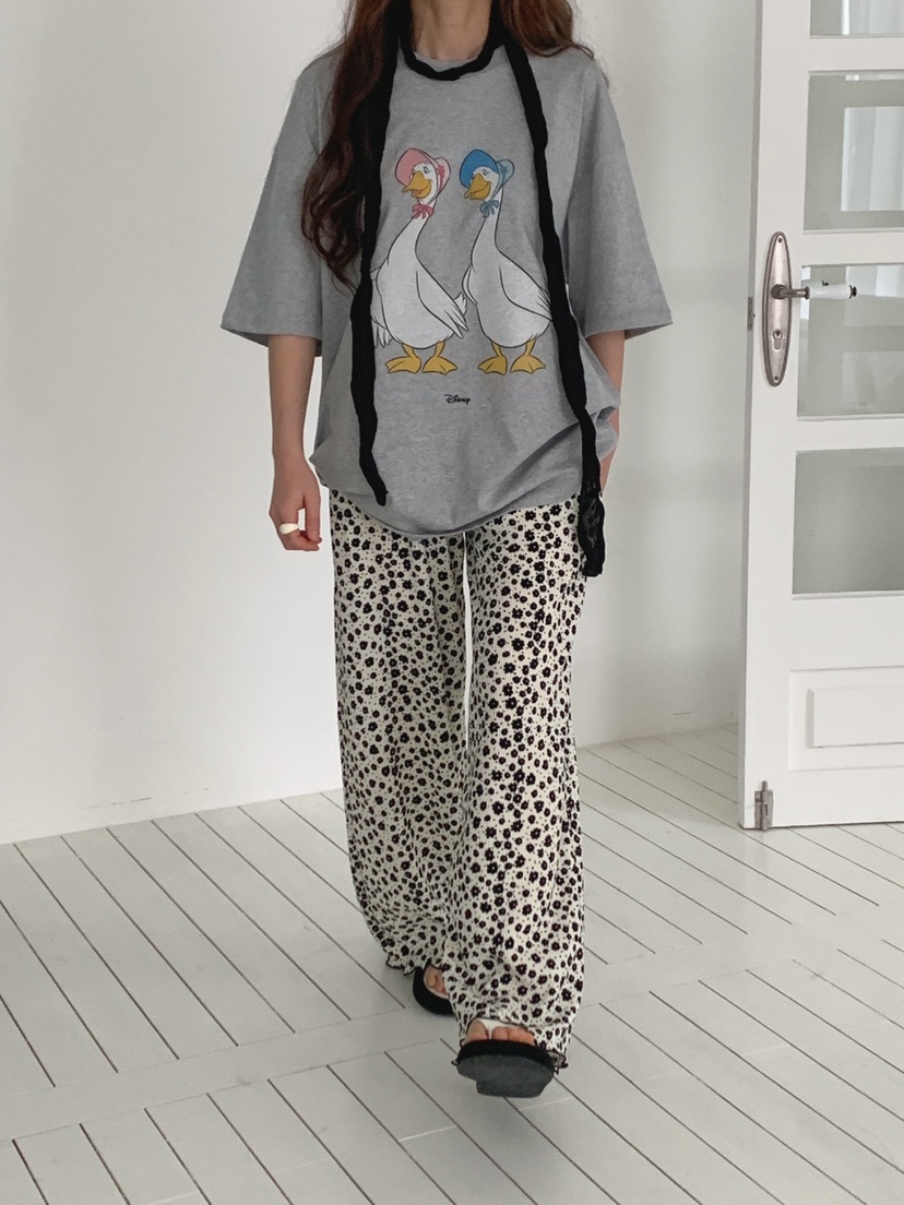 TOLL韓國直郵實拍女士新品熱賣人氣職業推薦休閑26春夏T恤鴨TOLLT恤