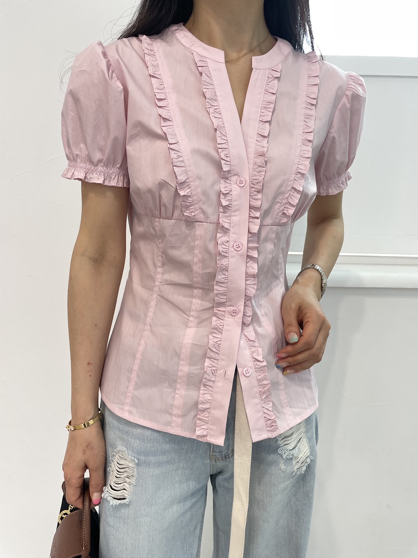 EDITION-P韓國直郵女裝新品休閑熱賣26春夏職業襯衫蕾絲衫EDITION/CHAHEE襯衫/蕾絲衫