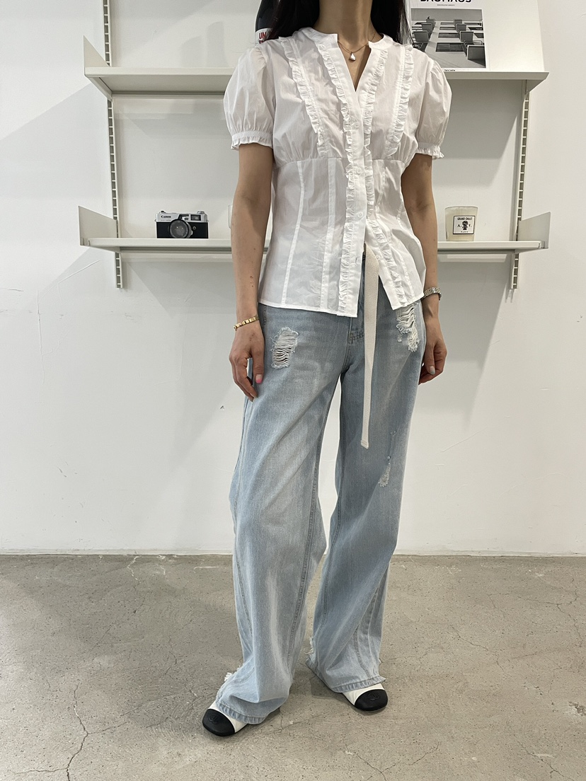 EDITION-P韓國直郵女裝新品休閑熱賣26春夏職業襯衫蕾絲衫EDITION/CHAHEE襯衫/蕾絲衫