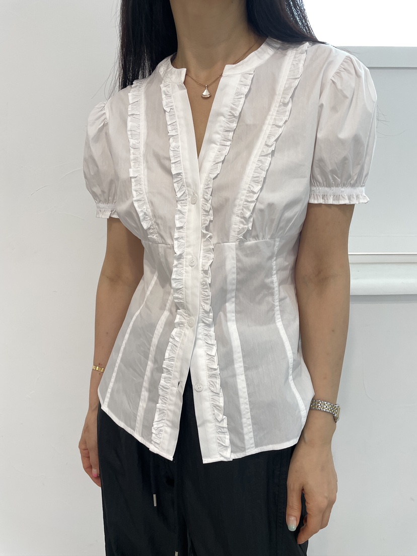 EDITION-P韓國直郵女裝新品休閑熱賣26春夏職業襯衫蕾絲衫EDITION/CHAHEE襯衫/蕾絲衫