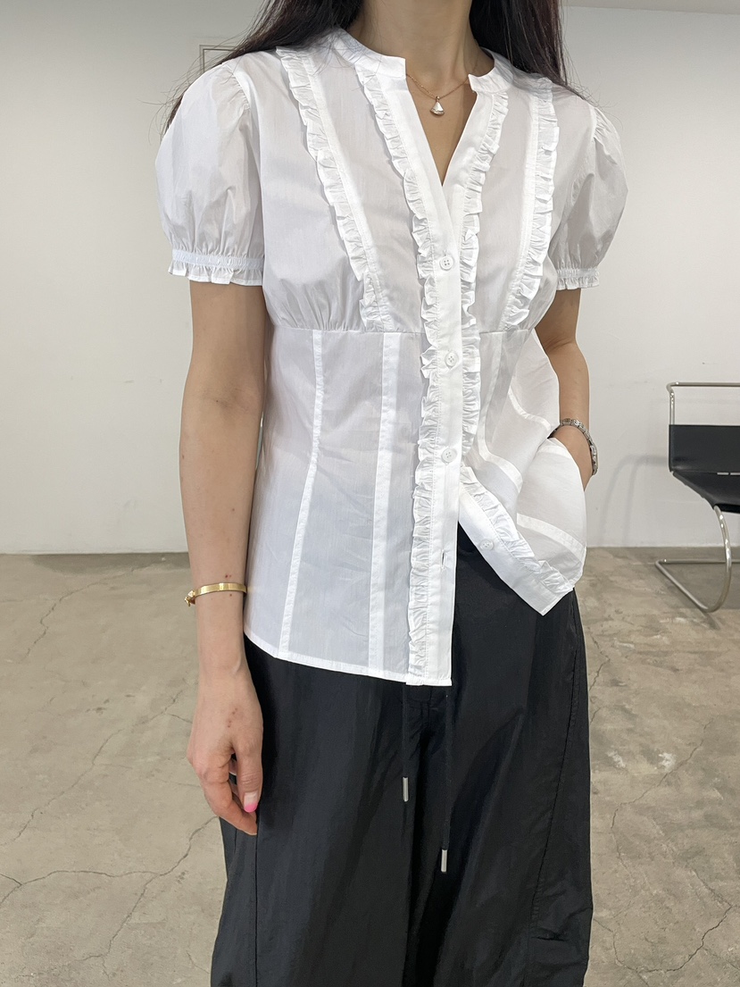 EDITION-P韓國直郵女裝新品休閑熱賣26春夏職業襯衫蕾絲衫EDITION/CHAHEE襯衫/蕾絲衫