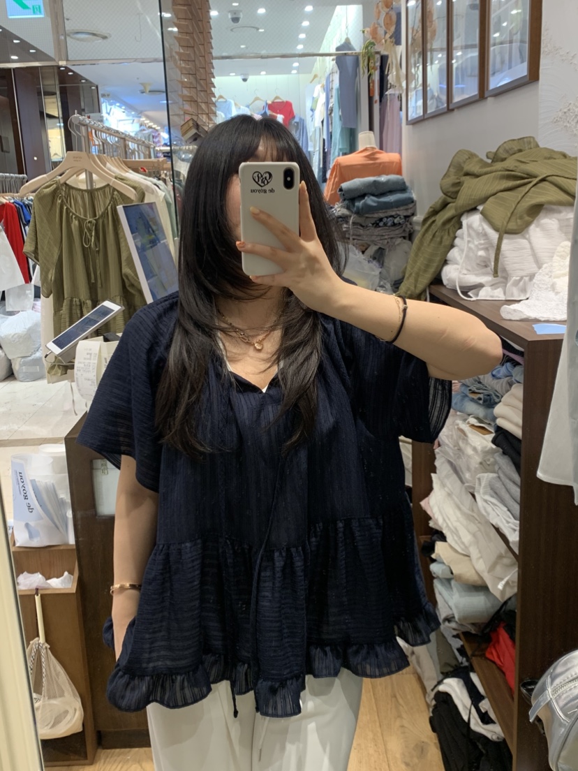 DE GO YOU韓國直郵女士新品時尚推薦熱賣襯衫蕾絲衫多層DE GO YOU襯衫/蕾絲衫