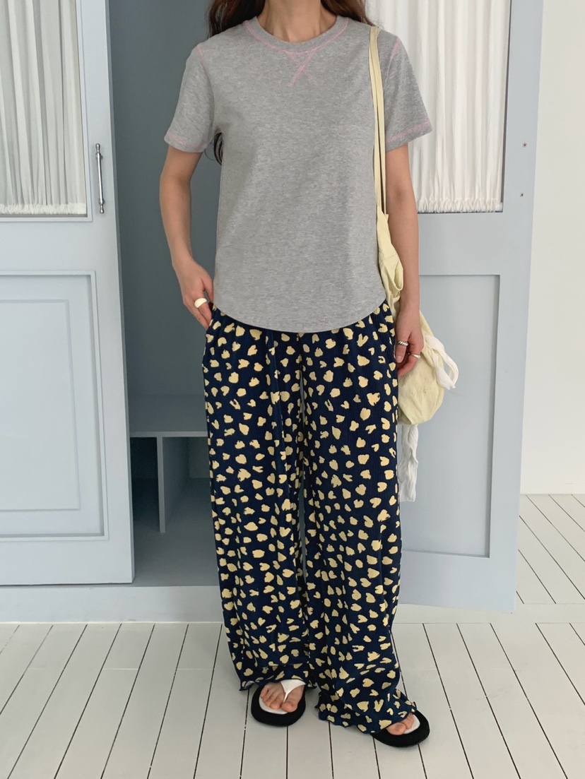 TOLL韓國直郵女裝新款人氣熱賣推薦時尚26春夏休閑褲褶皺TOLL休閑褲