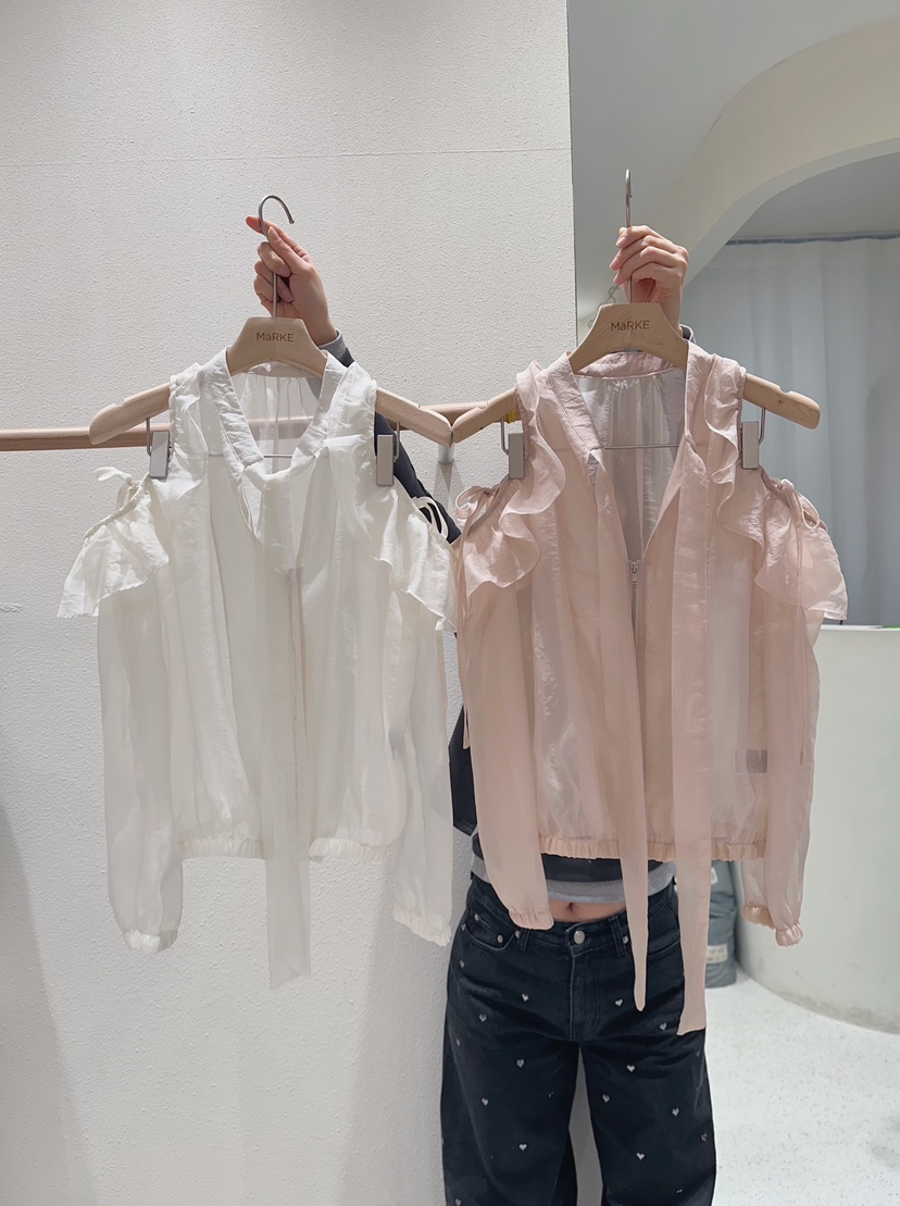 MARKE-P韓國東大門代購女士新款職業休閑26春夏夾克透明MARKE-P夾克