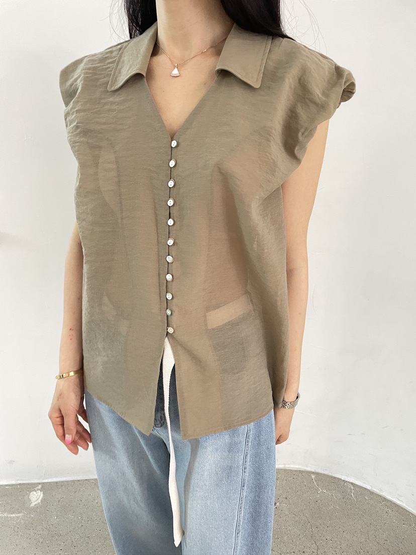 EDITION-P韓國直郵實拍女士新款人氣休閑26春夏襯衫蕾絲衫EDITION/CHAHEE襯衫/蕾絲衫