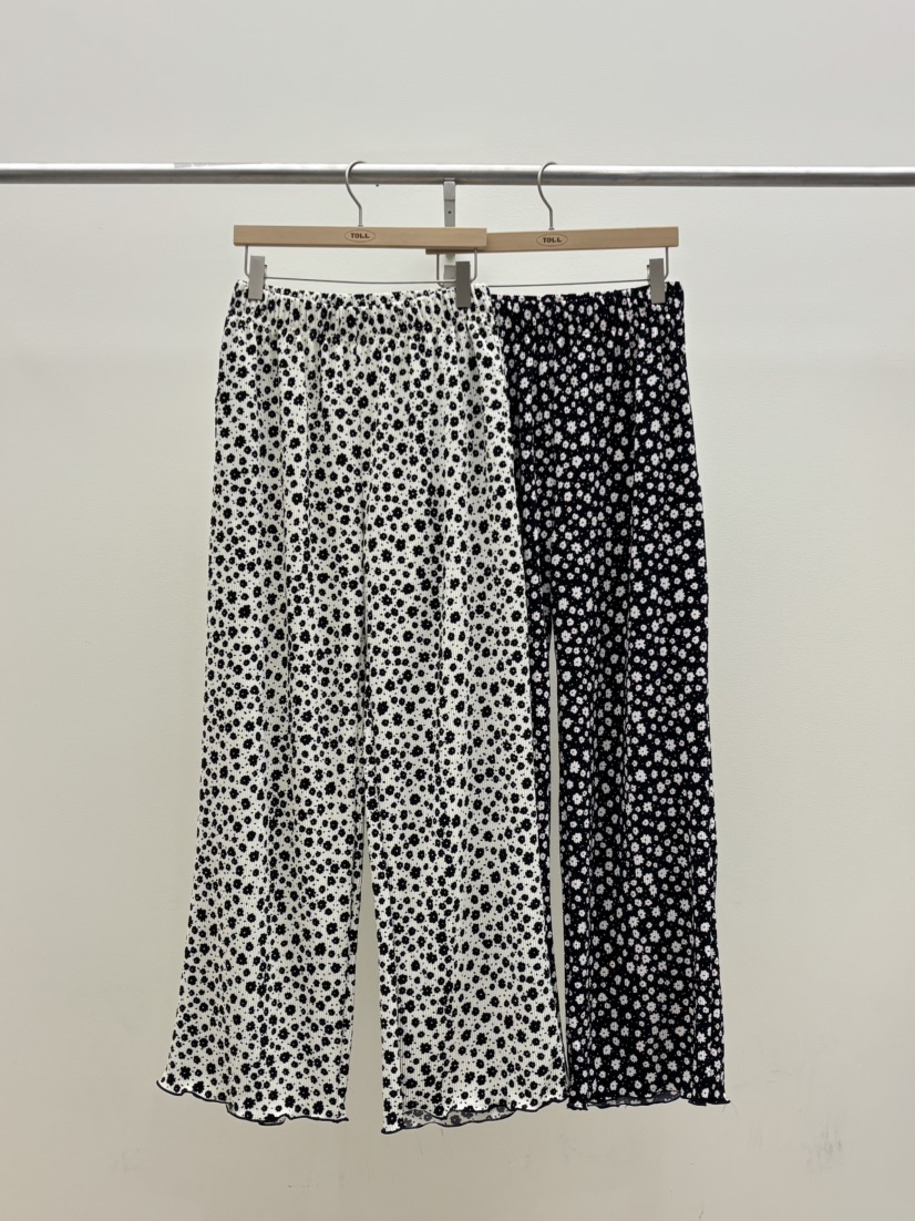 TOLL韓國東大門直郵女士新品休閑熱賣26春夏人氣休閑褲小花TOLL休閑褲