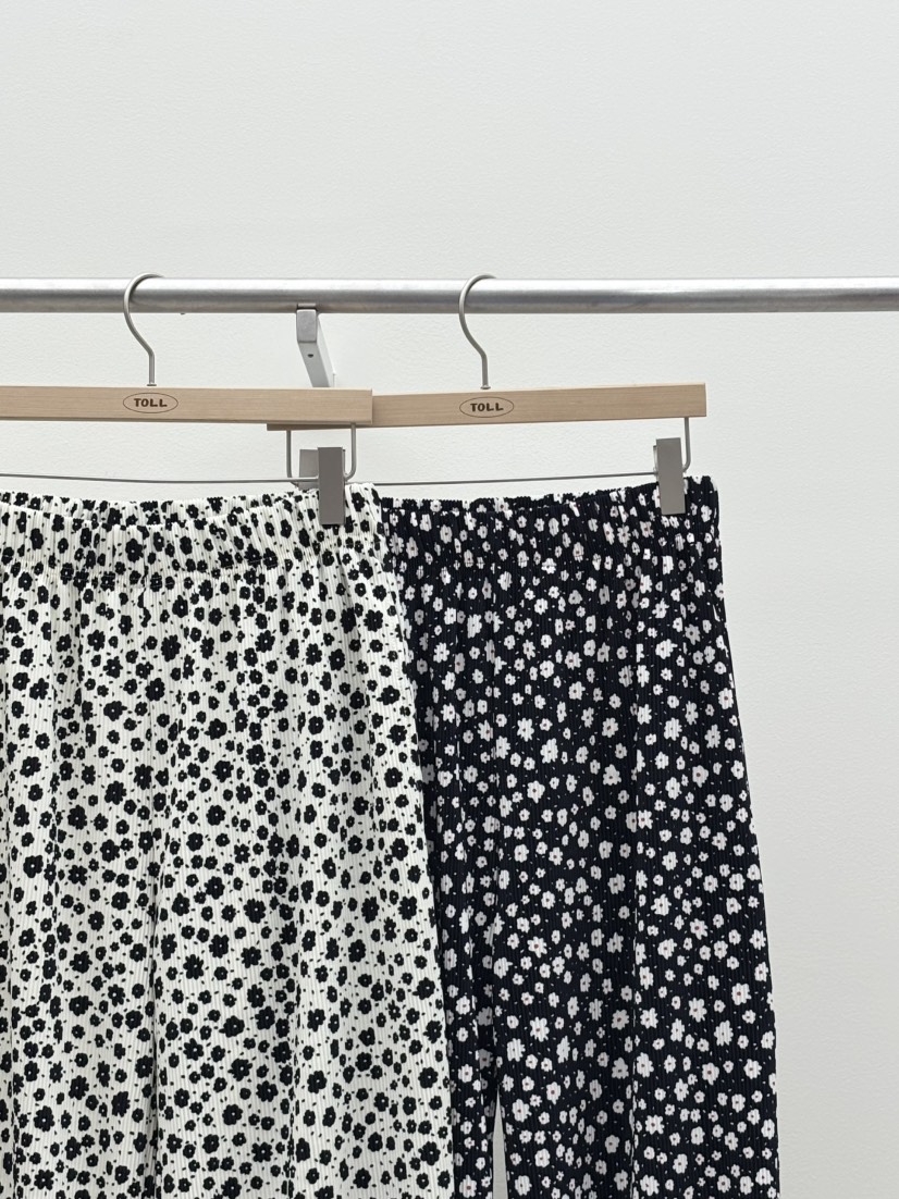 TOLL韓國東大門直郵女士新品休閑熱賣26春夏人氣休閑褲小花TOLL休閑褲