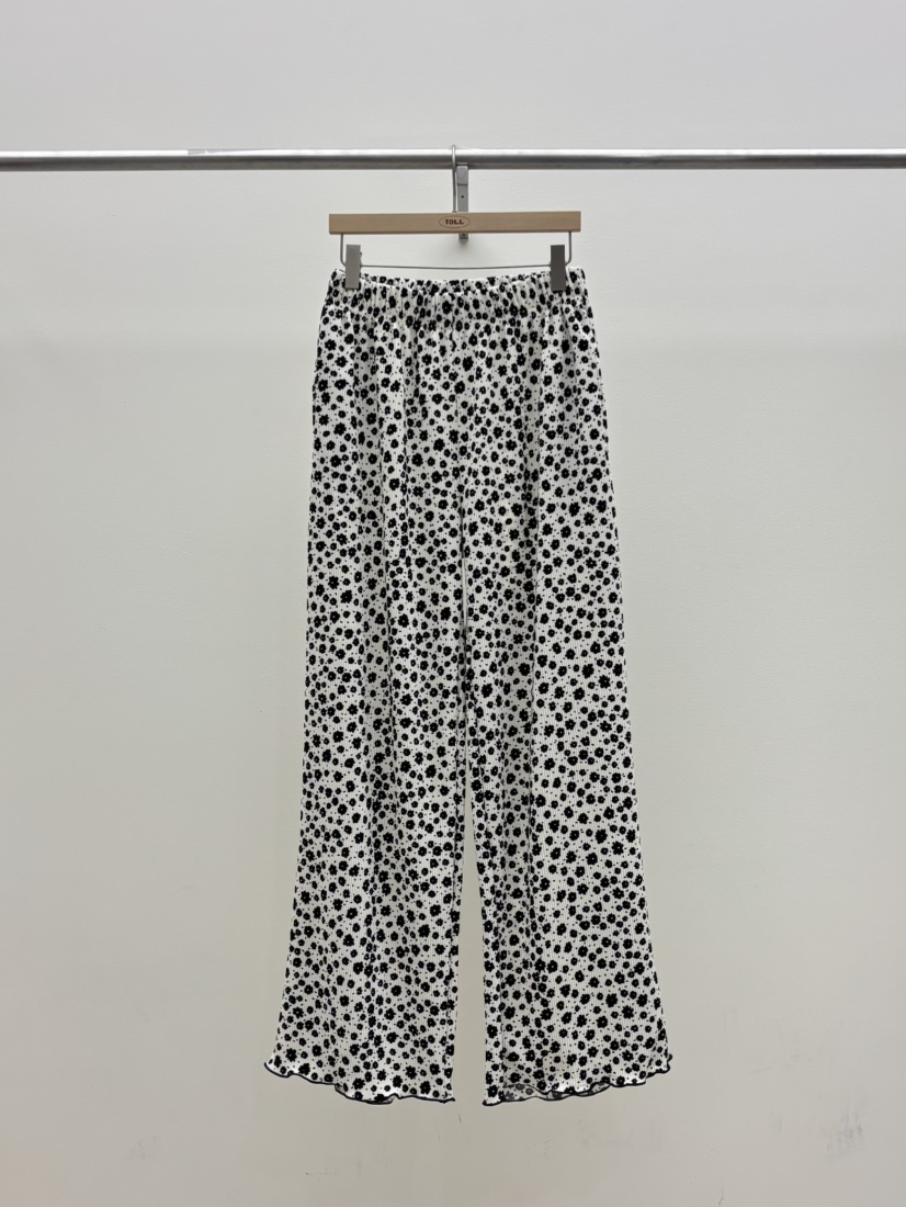 TOLL韓國東大門直郵女士新品休閑熱賣26春夏人氣休閑褲小花TOLL休閑褲圖色1