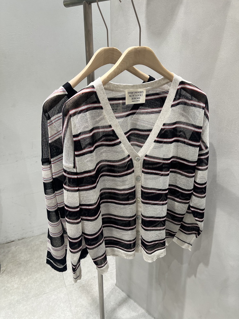 EVERCOMMERCE METICULOUSLY DESIGNED韓國東大門直郵女裝新品休閑針織衫亞麻布EVERCOMMERCE METICULOUSLY DESIGNED針織衫