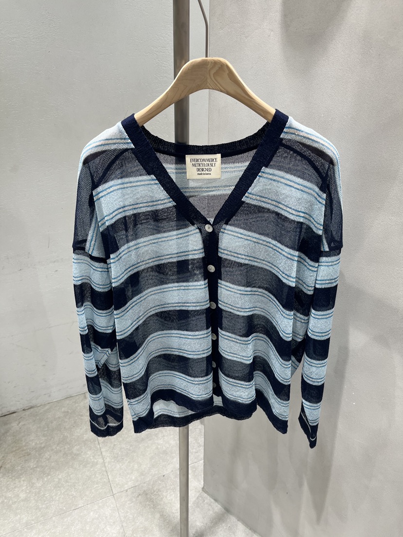 EVERCOMMERCE METICULOUSLY DESIGNED韓國東大門直郵女裝新品休閑針織衫亞麻布EVERCOMMERCE METICULOUSLY DESIGNED針織衫圖色2