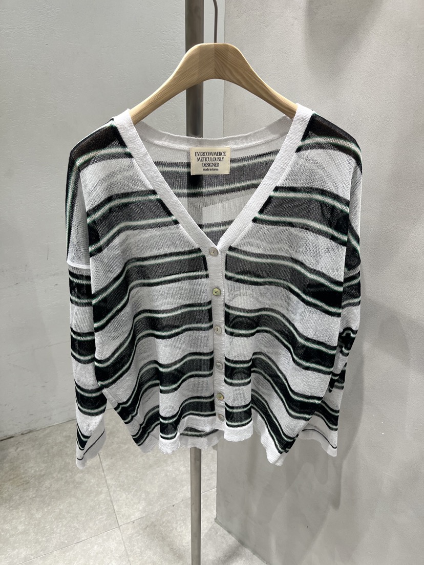 EVERCOMMERCE METICULOUSLY DESIGNED韓國東大門直郵女裝新品休閑針織衫亞麻布EVERCOMMERCE METICULOUSLY DESIGNED針織衫圖色4