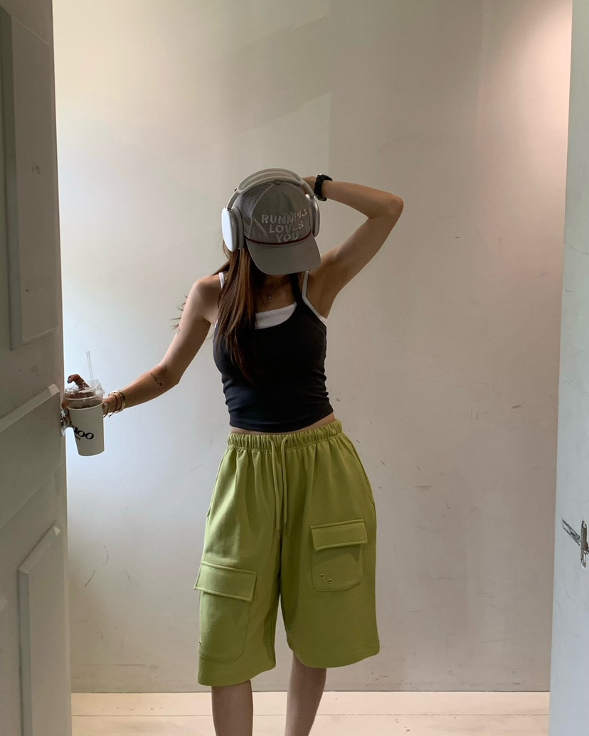 REVE CITE-L韓國東大門直郵女裝新款人氣職業推薦短褲鏤空REVE CITE-L短褲