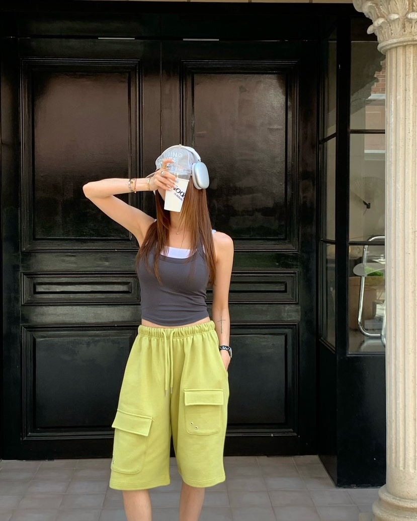 REVE CITE-L韓國東大門直郵女裝新款人氣職業推薦短褲鏤空REVE CITE-L短褲