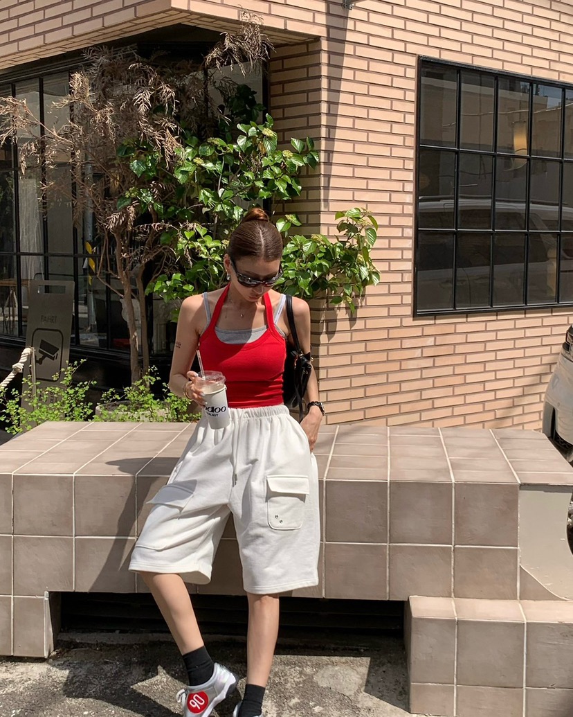 REVE CITE-L韓國東大門直郵女裝新款人氣職業推薦短褲鏤空REVE CITE-L短褲