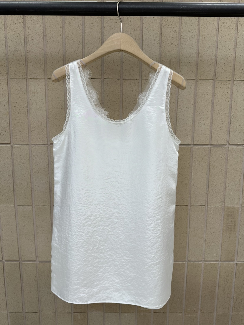 FOSET韓國東大門代購女士新品熱賣休閑職業吊帶背心蕾絲緞面FOSET吊帶/背心