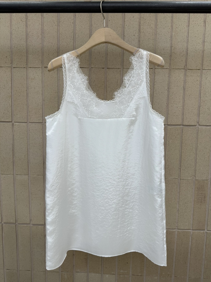 FOSET韓國東大門代購女士新品熱賣休閑職業吊帶背心蕾絲緞面FOSET吊帶/背心圖色1