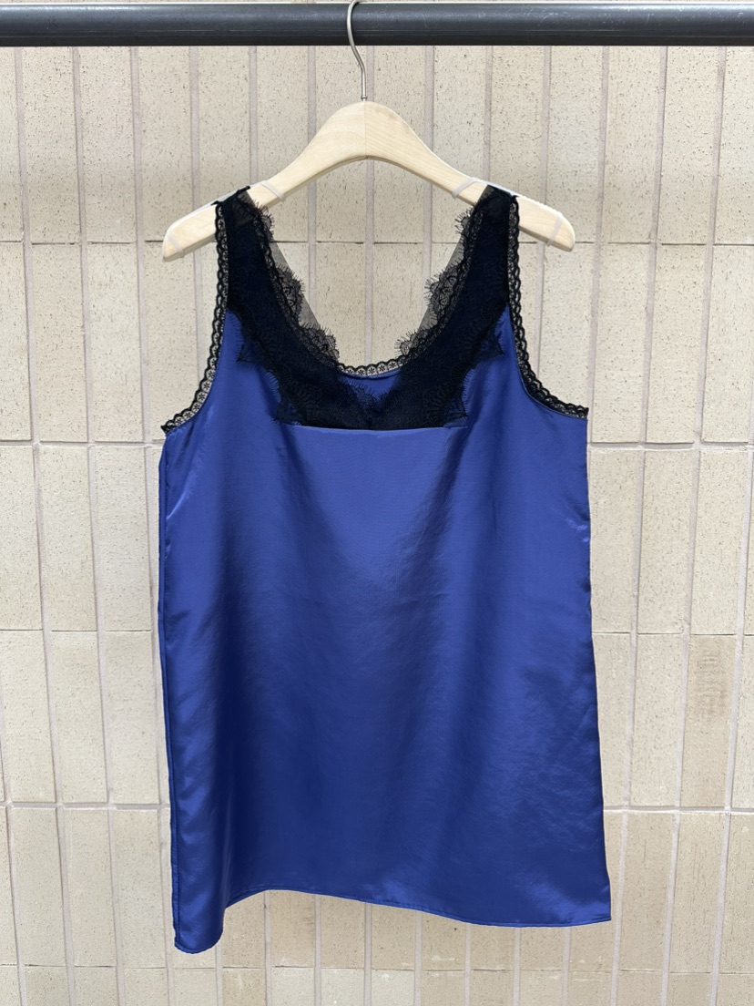 FOSET韓國東大門代購女士新品熱賣休閑職業吊帶背心蕾絲緞面FOSET吊帶/背心圖色2