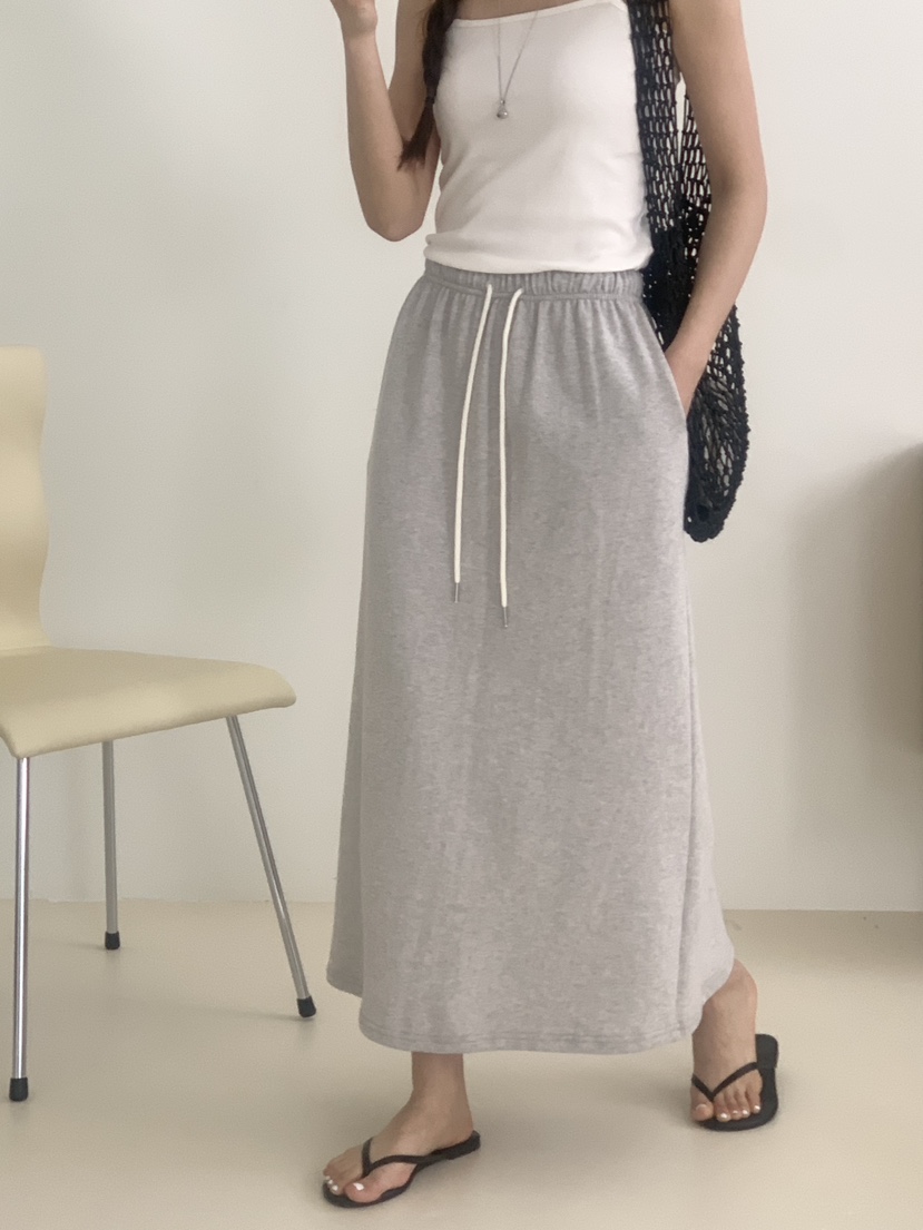 VANTAGE韓國東大門代購女裝新品休閑職業時尚26春夏長裙棉VANTAGE長裙