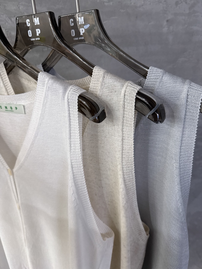 COME OPEN/HAPER韓國代購女裝新品26春夏時尚職業休閑馬甲COME OPEN/HAPER馬甲