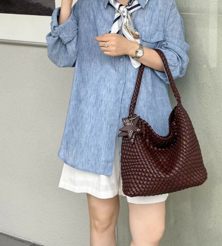 TROUVAILLE韓國代購女士新款推薦人氣休閑單肩斜跨包網狀TROUVAILLE單肩/斜跨包