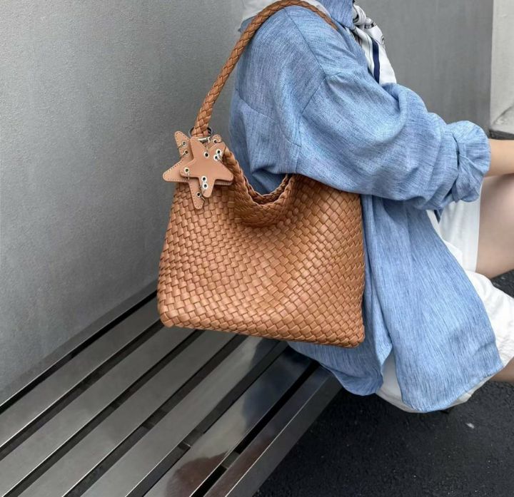 TROUVAILLE韓國代購女士新款推薦人氣休閑單肩斜跨包網狀TROUVAILLE單肩/斜跨包