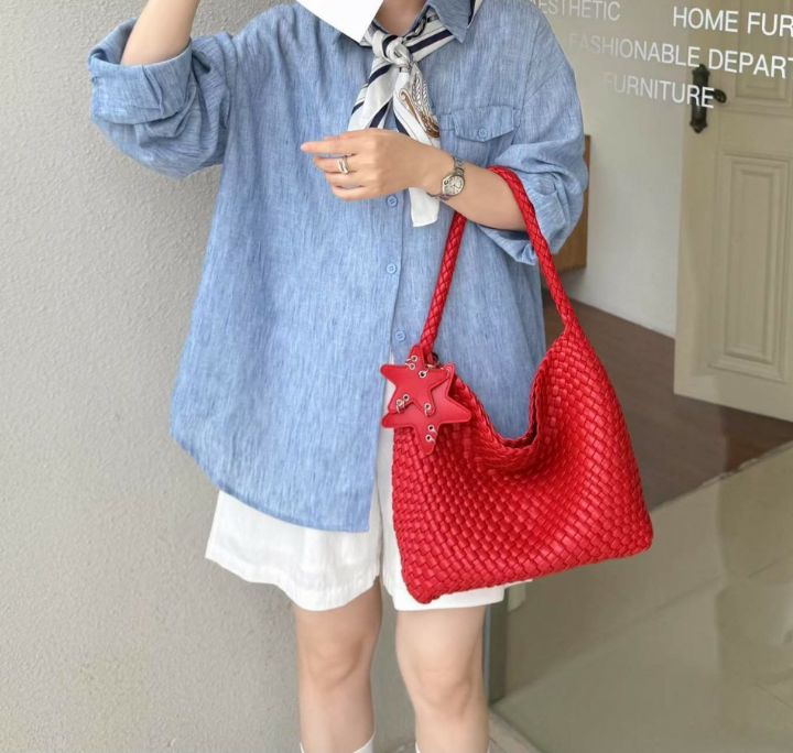 TROUVAILLE韓國代購女士新款推薦人氣休閑單肩斜跨包網狀TROUVAILLE單肩/斜跨包圖色2