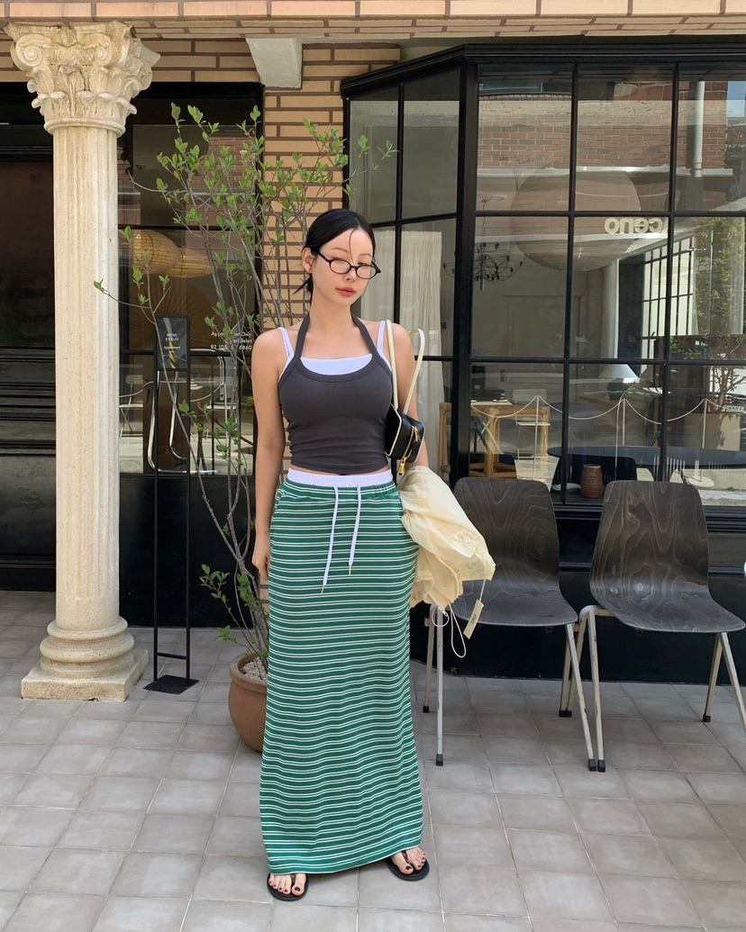 REVE CITE-L韓國代購女士新款熱賣休閑人氣26春夏時尚長裙REVE CITE-L長裙