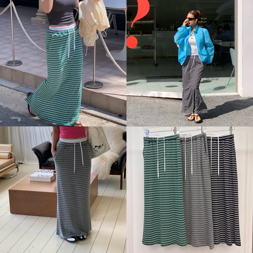 REVE CITE-L韓國代購女士新款熱賣休閑人氣26春夏時尚長裙REVE CITE-L長裙