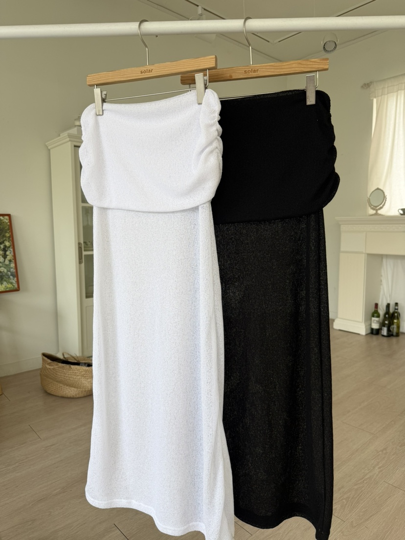 SOLAR韓國東大門直郵女裝新款26春夏熱賣休閑時尚長裙亞麻SOLAR長裙