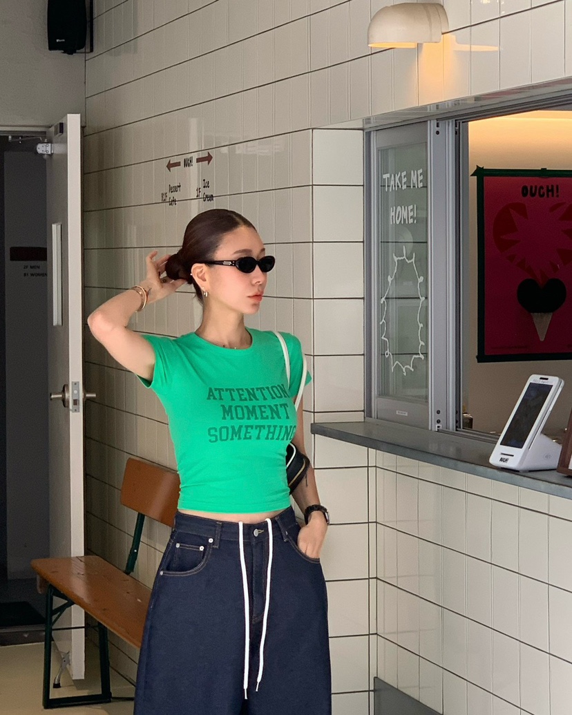 REVE CITE-L韓國東大門直郵女士新品休閑熱賣時尚26春夏T恤REVE CITE-LT恤