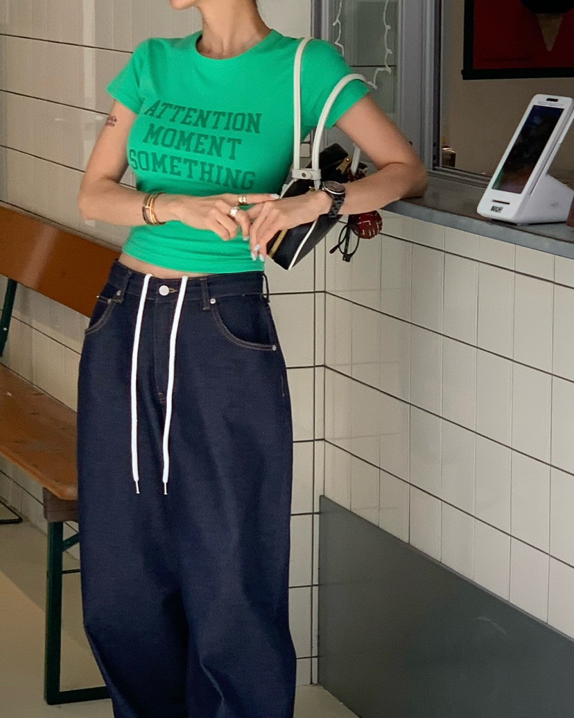 REVE CITE-L韓國東大門直郵女士新品休閑熱賣時尚26春夏T恤REVE CITE-LT恤圖色2