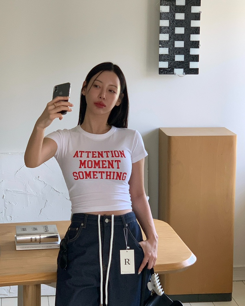 REVE CITE-L韓國東大門直郵女士新品休閑熱賣時尚26春夏T恤REVE CITE-LT恤圖色4