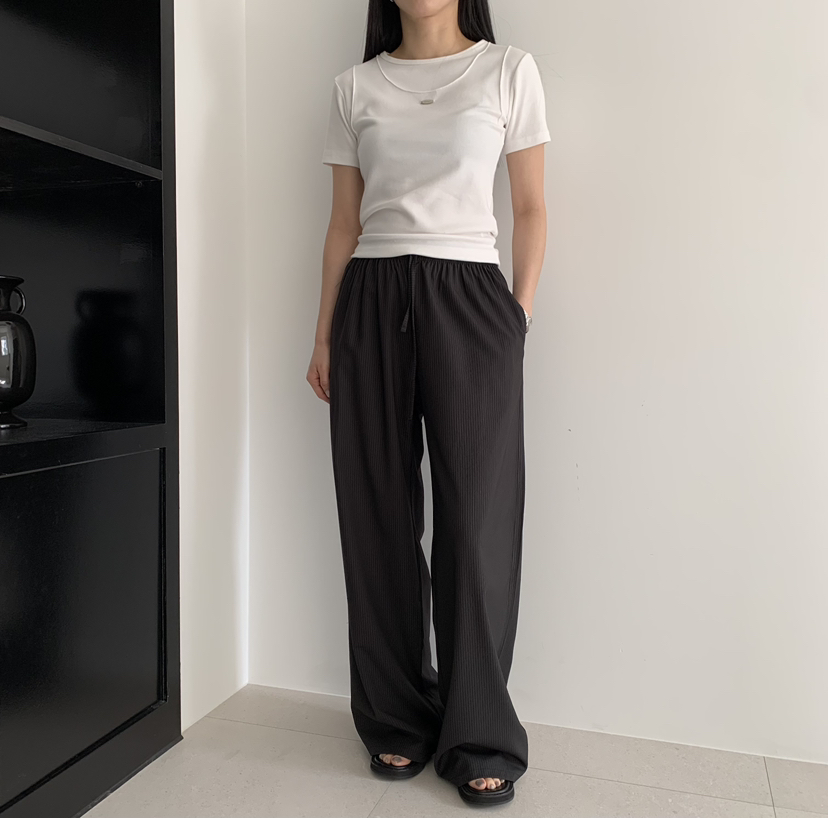 MOMENT韓國東大門直郵女裝新款時尚人氣26春夏職業休閑褲MOMENT/RECOVER休閑褲