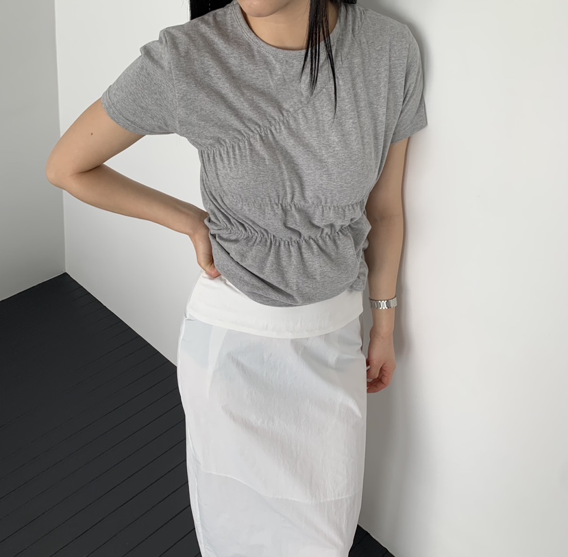 MOMENT韓國代購女士新款休閑推薦26春夏時尚職業熱賣人氣T恤MOMENT/RECOVERT恤