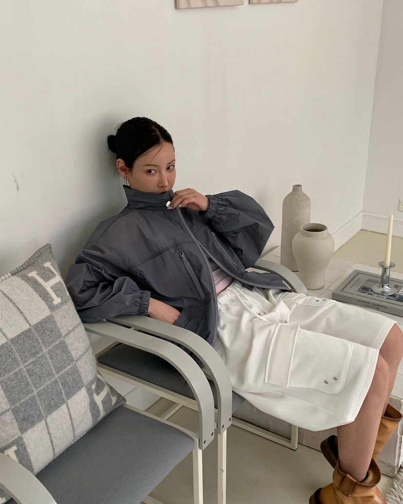 REVE CITE-L韓國直郵實拍女裝新品休閑人氣26春夏夾克拉鏈REVE CITE-L夾克圖色4