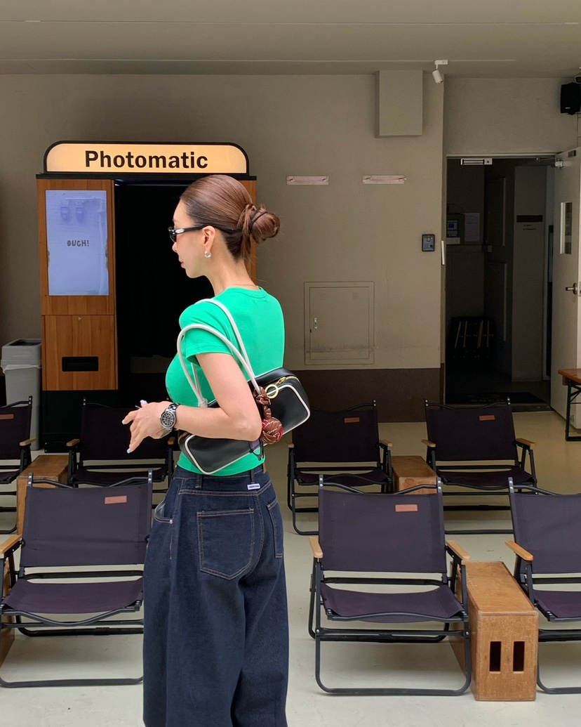 REVE CITE-L韓國東大門直郵女士新品熱賣推薦牛仔褲闊腿褲REVE CITE-L牛仔褲