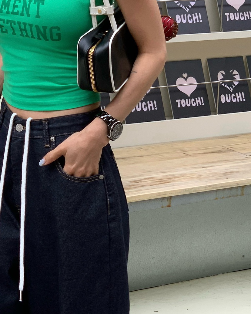 REVE CITE-L韓國東大門直郵女士新品熱賣推薦牛仔褲闊腿褲REVE CITE-L牛仔褲