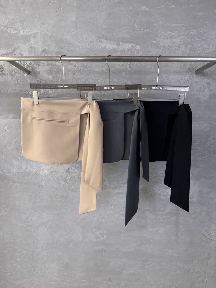 COME OPEN/HAPER韓國代購女裝新品26春夏腰帶雙口袋腰帶COME OPEN/HAPER腰帶