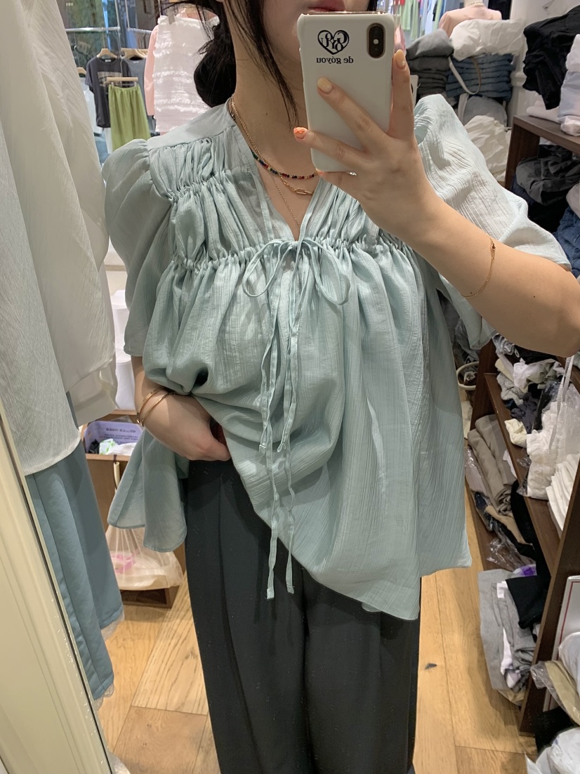 DE GO YOU韓國東大門代購女裝新款推薦人氣職業襯衫蕾絲衫DE GO YOU襯衫/蕾絲衫