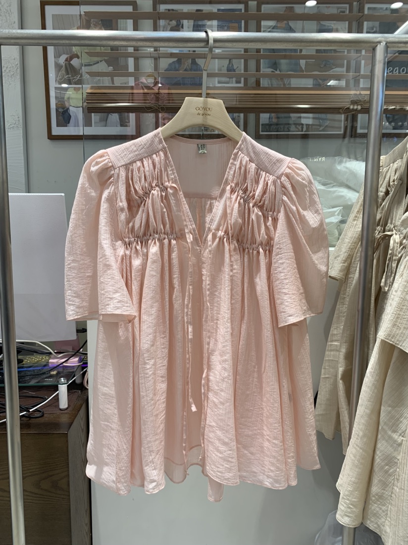 DE GO YOU韓國東大門代購女裝新款推薦人氣職業襯衫蕾絲衫DE GO YOU襯衫/蕾絲衫圖色3