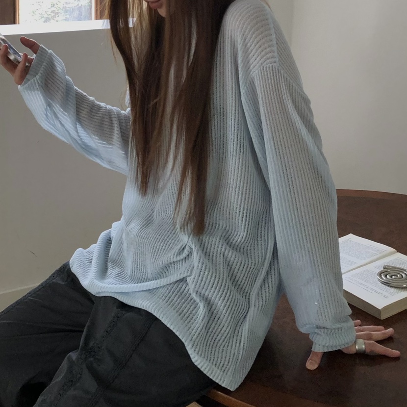 MADE-P韓國代購女裝新款休閑推薦職業26春夏人氣長袖T恤MADE-P長袖T恤