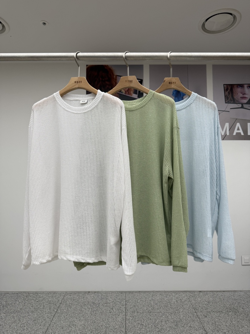 MADE-P韓國代購女裝新款休閑推薦職業26春夏人氣長袖T恤MADE-P長袖T恤