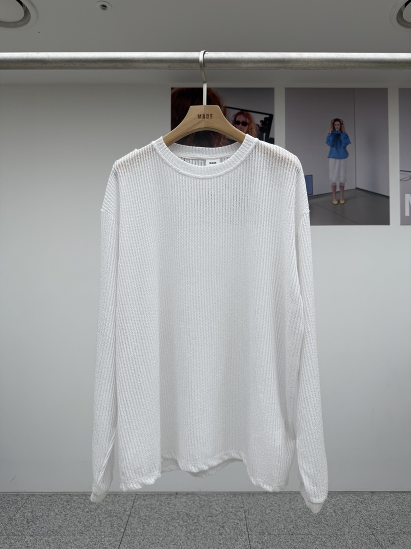 MADE-P韓國代購女裝新款休閑推薦職業26春夏人氣長袖T恤MADE-P長袖T恤圖色2
