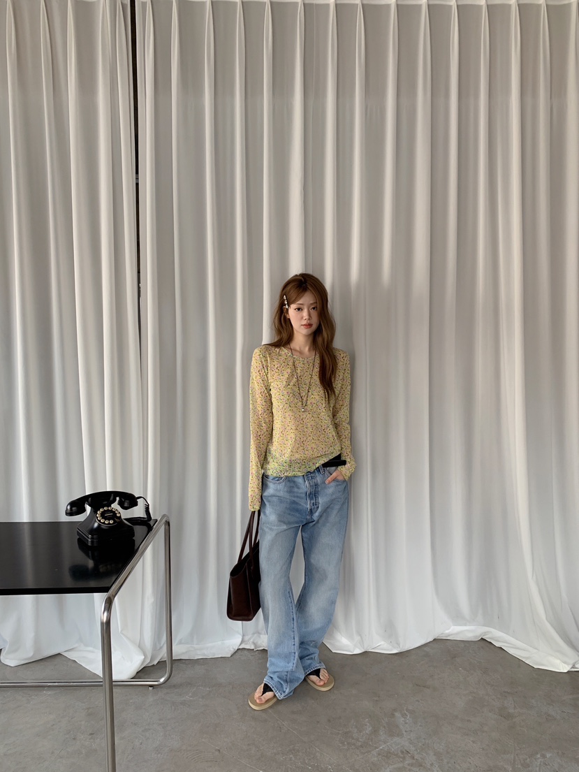 MAISONDEGLORY韓國代購女裝新品26春夏熱賣推薦人氣長袖T恤MAISON DE GLORY長袖T恤