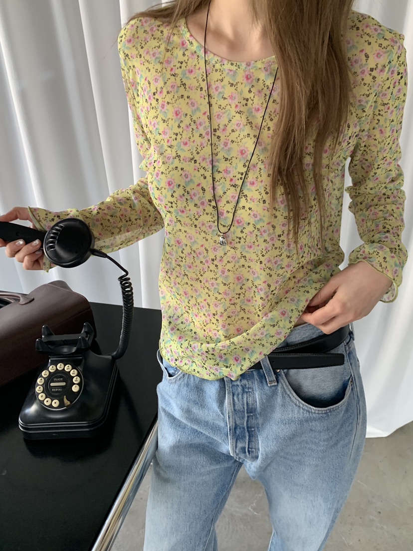 MAISONDEGLORY韓國代購女裝新品26春夏熱賣推薦人氣長袖T恤MAISON DE GLORY長袖T恤圖色1