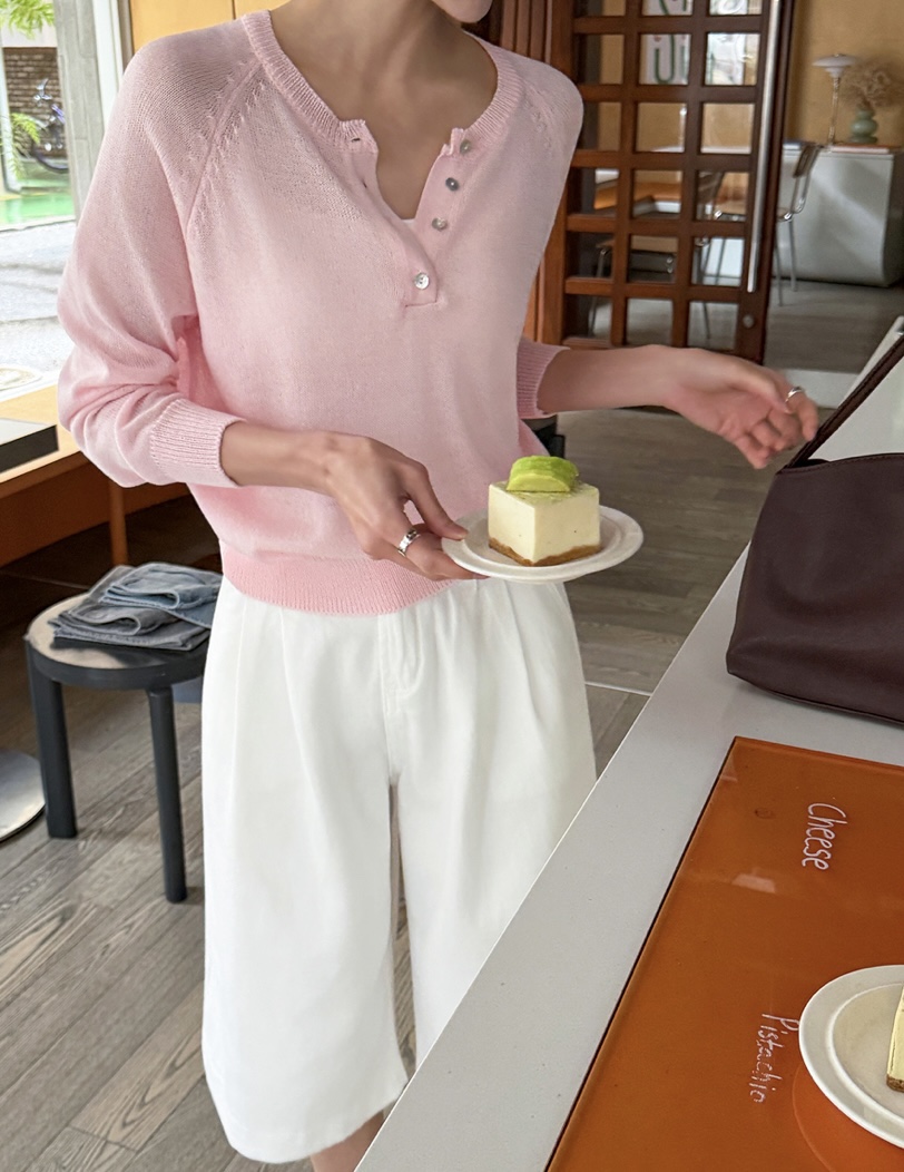 BLACK NOTE韓國東大門直郵女裝新款26春夏休閑職業針織衫BLACK NOTE針織衫