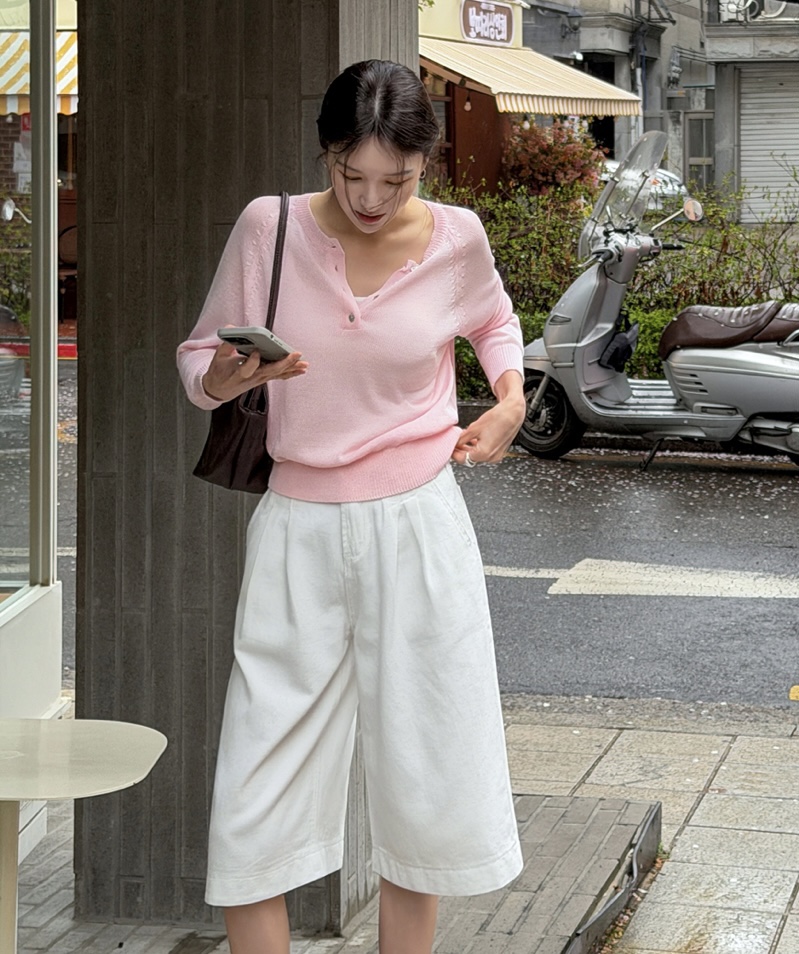 BLACK NOTE韓國東大門直郵女裝新款26春夏休閑職業針織衫BLACK NOTE針織衫