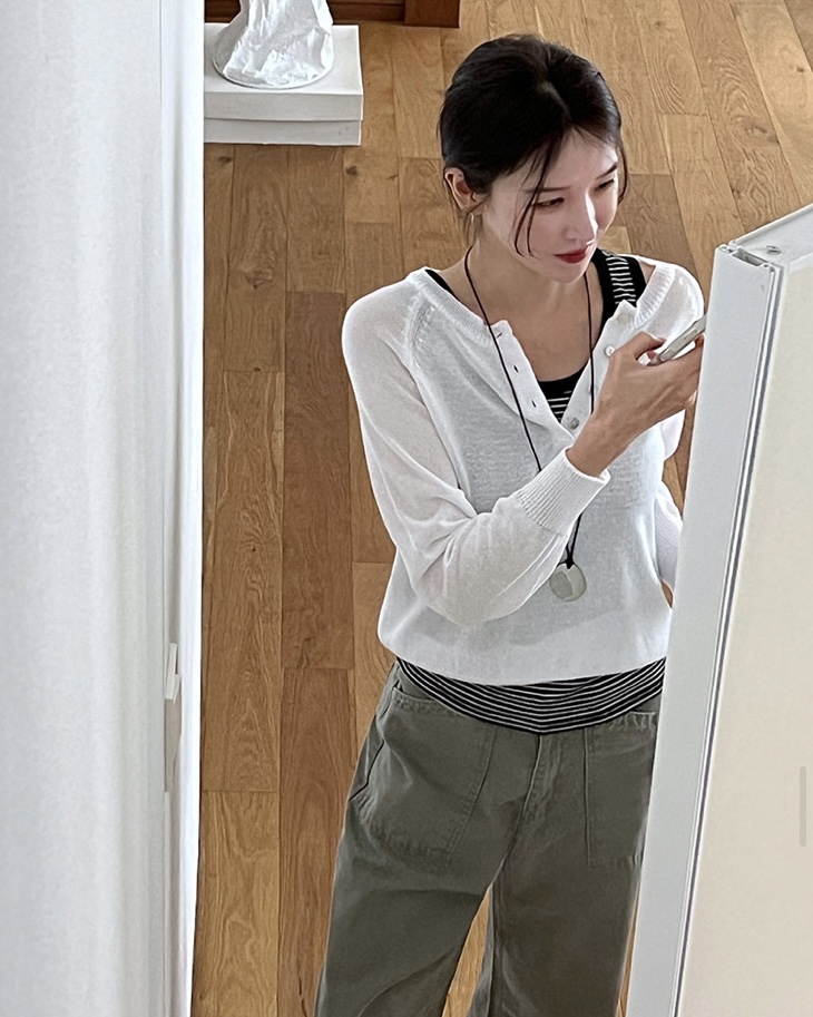 BLACK NOTE韓國東大門直郵女裝新款26春夏休閑職業針織衫BLACK NOTE針織衫