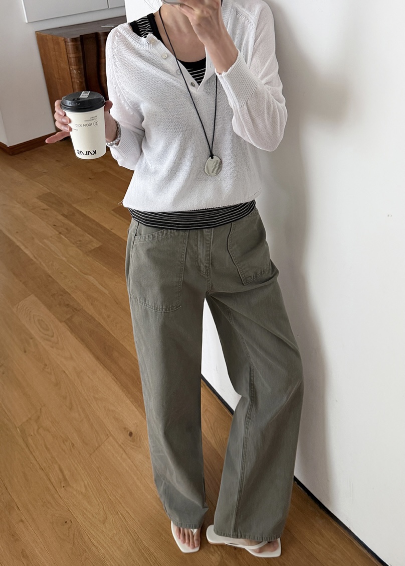 BLACK NOTE韓國東大門直郵女裝新款26春夏休閑職業針織衫BLACK NOTE針織衫