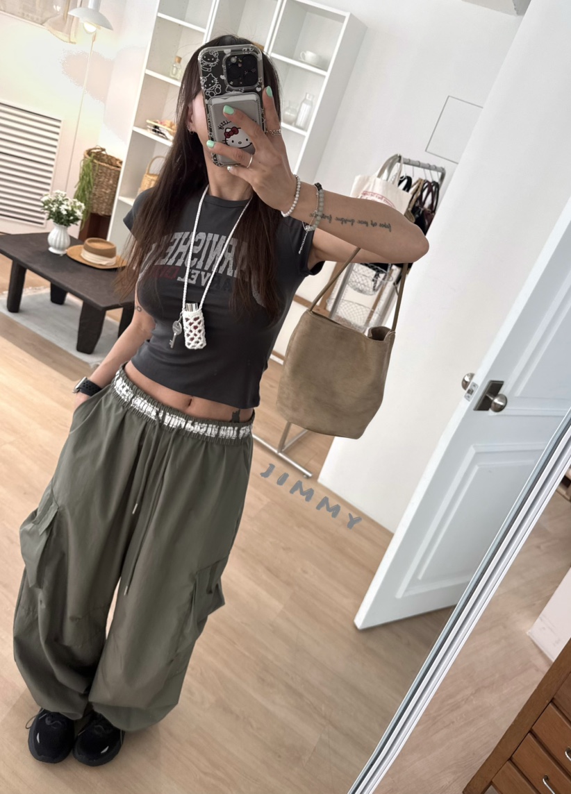 JIMMY韓國東大門直郵女士新款熱賣職業休閑26春夏休閑褲工裝褲JIMMY/REMAKE休閑褲